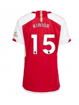 Billige Arsenal Jakub Kiwior #15 Hjemmedrakt Dame 2023-24 Kortermet